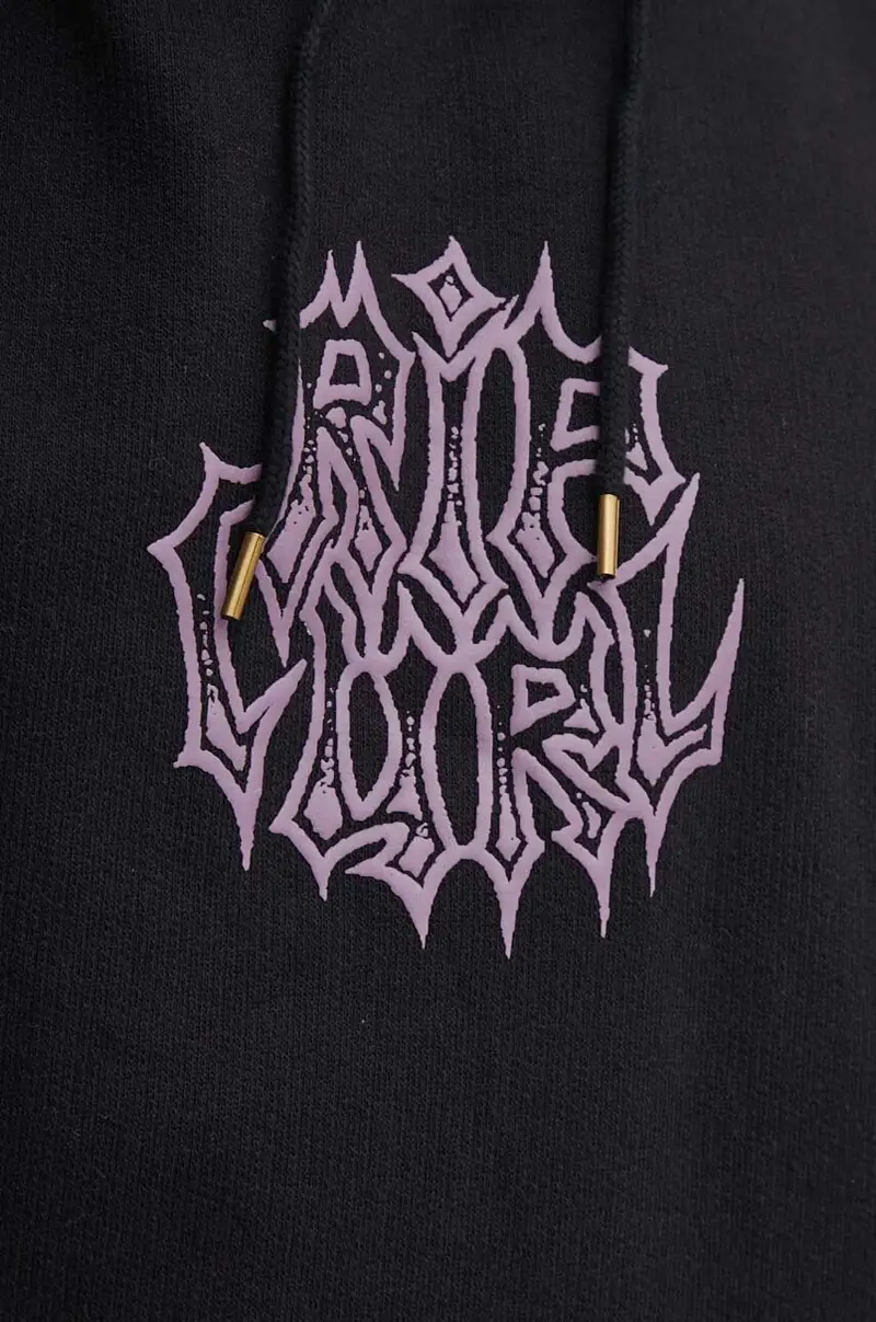 felpa in cotone uomo colore nero con cappuccio miniatura 5