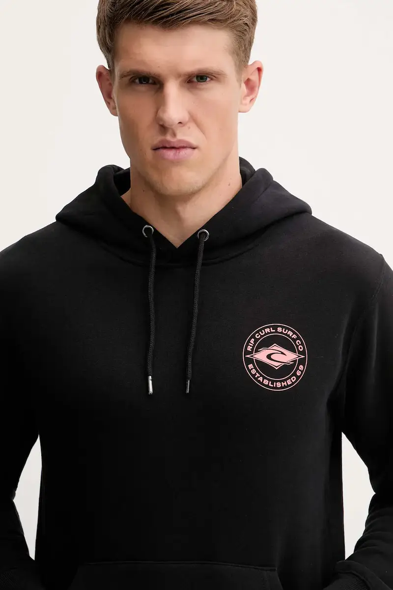 felpa STAPLE uomo colore nero con cappuccio 095MFL miniatura 4