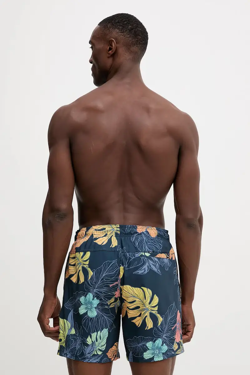 pantaloncini da bagno FUN TIMES colore blu navy 09GMBO miniatura 3