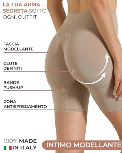 Risalti Guaina Contenitiva Donna Push Up - Mutande Donna Modellanti, Shapewear Snellente per Pancia Piatta e Glutei miniatura 2