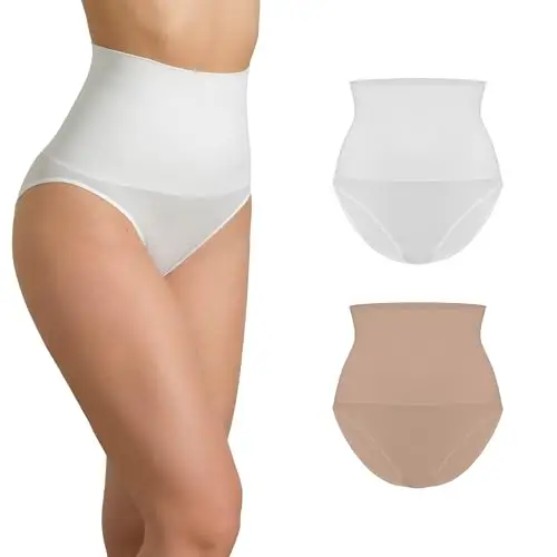 Risalti Pancera Contenitiva Donna 2 pz – Guaina Contenitiva Donna Seamless, Mutanda Contenitiva per Ventre Piatto,