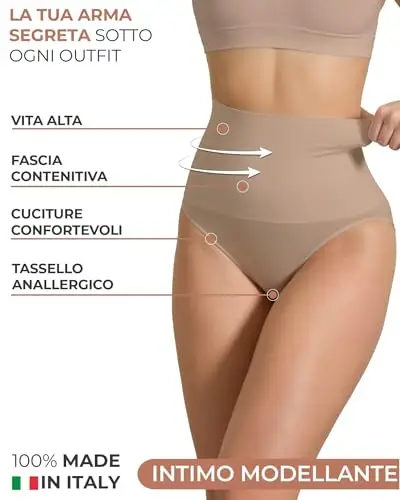 Risalti Pancera Contenitiva Donna 2 pz – Guaina Contenitiva Donna Seamless, Mutanda Contenitiva per Ventre Piatto miniatura 2