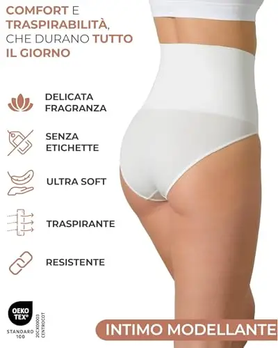 Risalti Pancera Contenitiva Donna 2 pz – Guaina Contenitiva Donna Seamless, Mutanda Contenitiva per Ventre Piatto miniatura 3