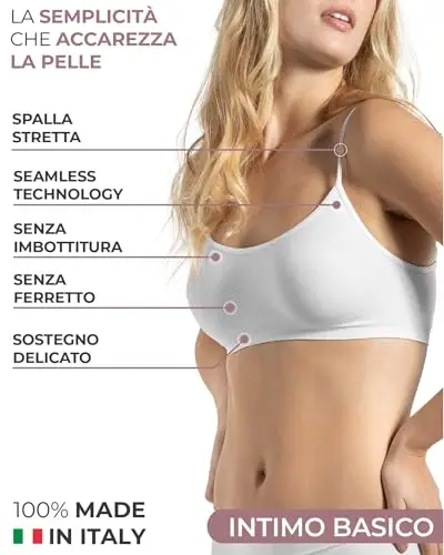 Risalti Bralette Donna Bianco 2477636 miniatura 2