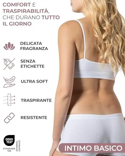 Risalti Bralette Donna Bianco 2477636 miniatura 3