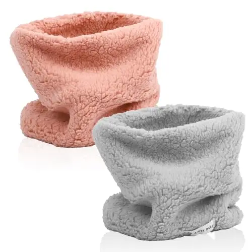 Risipu 2 pz inverno pile caldo bambini sciarpa ragazzi ragazze sciarpe rotonde antivento scaldacollo maschera copertura