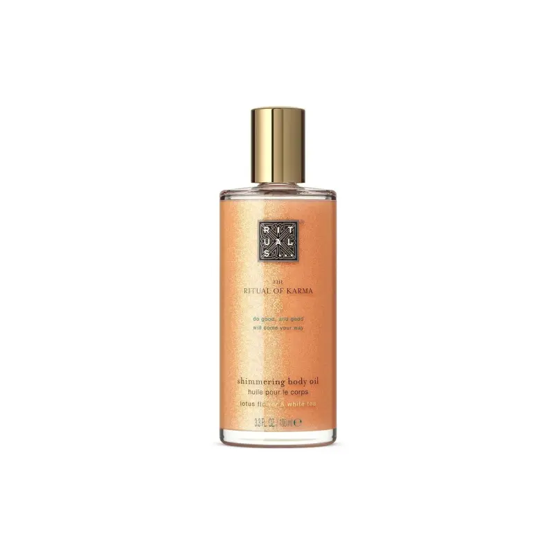 The Ritual of Karma Shimmering Body Oil - Olio e scrub corpo