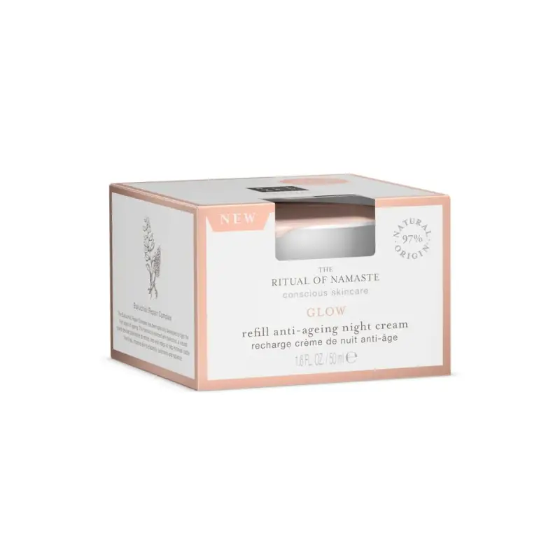 The Ritual of Namaste Glow Anti-Ageing Night Cream Refill - Trattamento antietà pelli mature, Crema antirughe miniatura 3