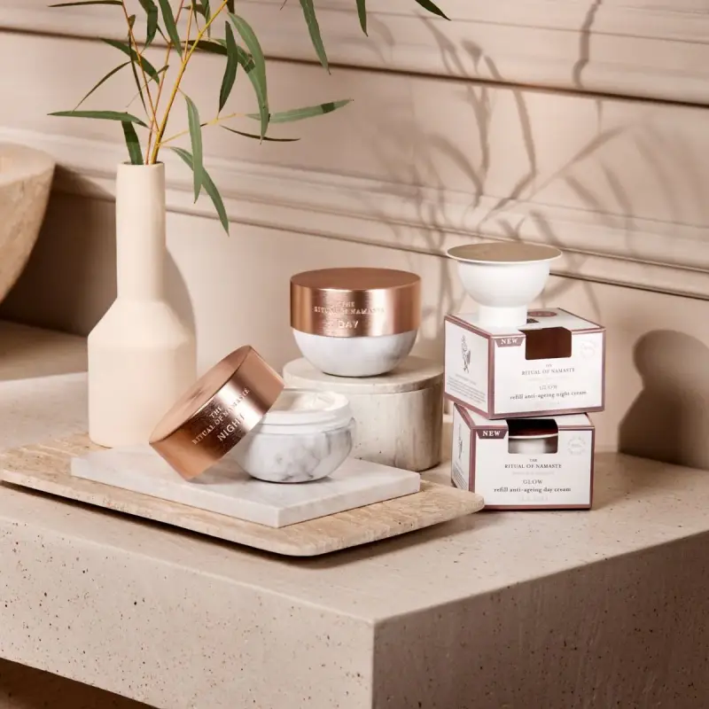 The Ritual of Namaste Glow Anti-Ageing Night Cream Refill - Trattamento antietà pelli mature, Crema antirughe miniatura 5