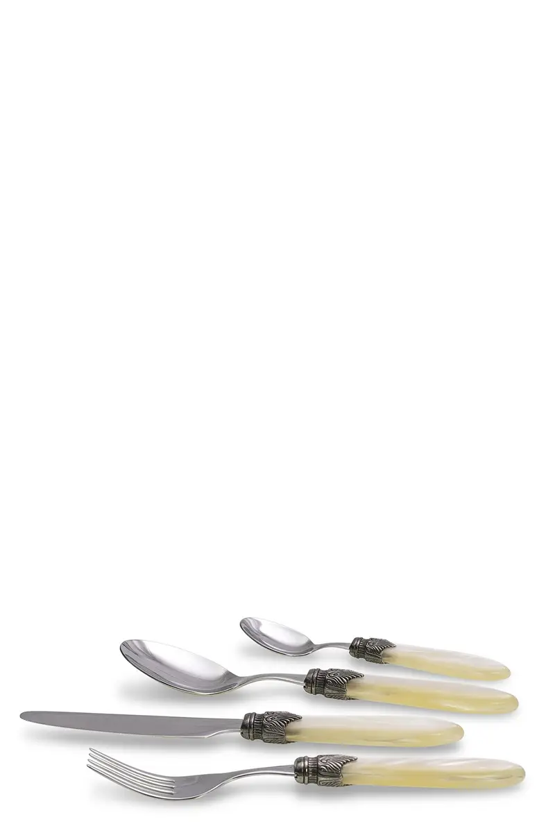 Set 24 Posate 'Laura' Bianco