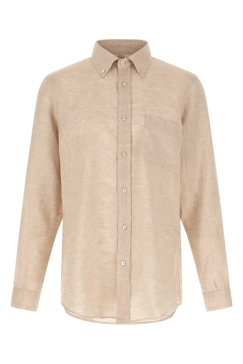 Camicia Lino Beige