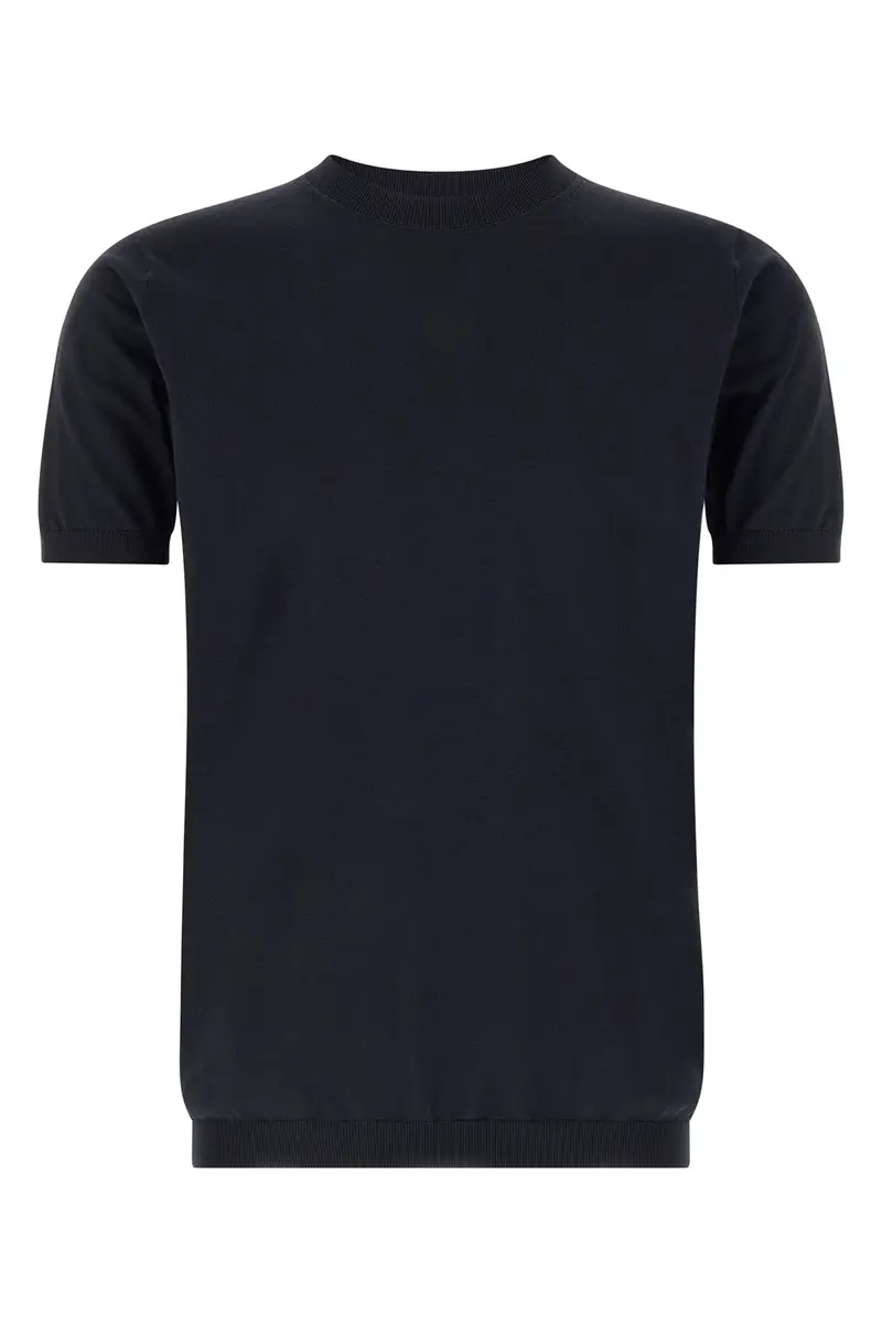 Maglia Cotone Lino Blu