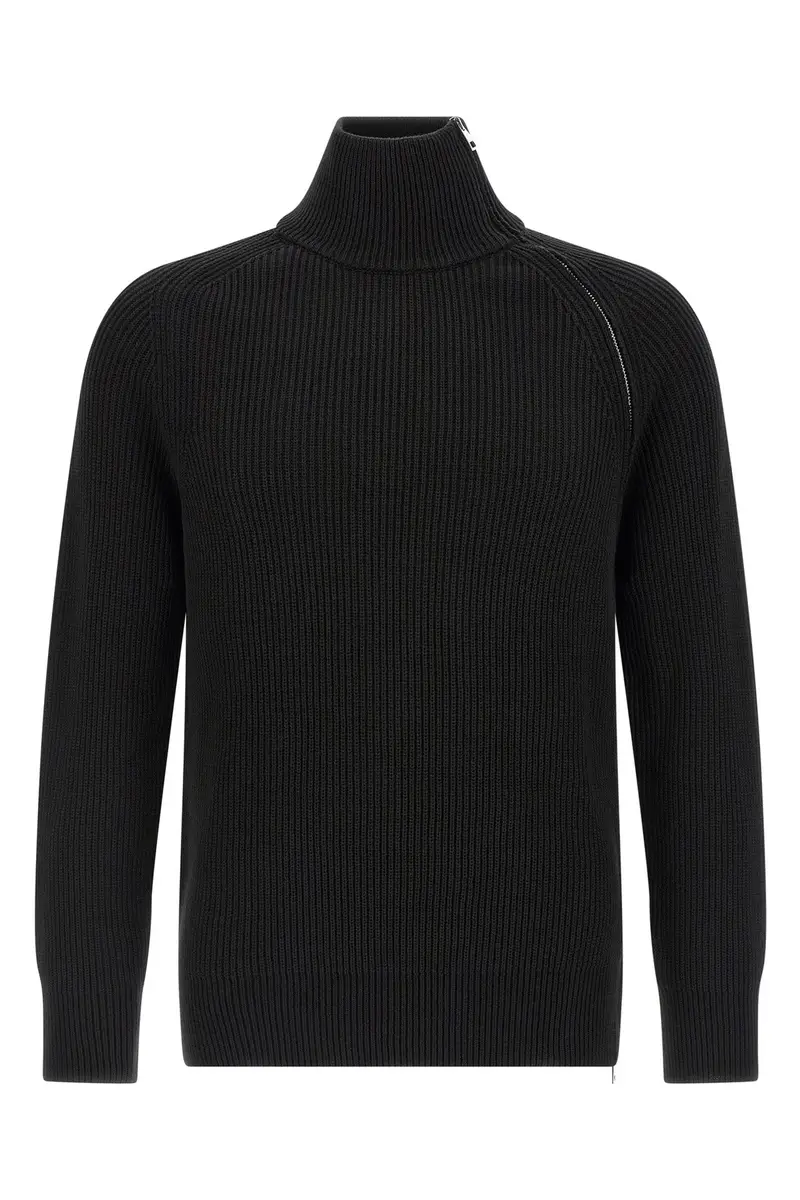 Maglione Zip Nero