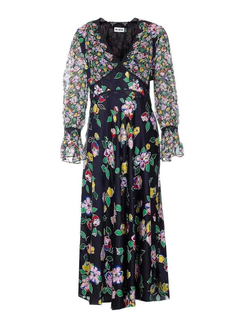 Abito Arlena multicolore Nero