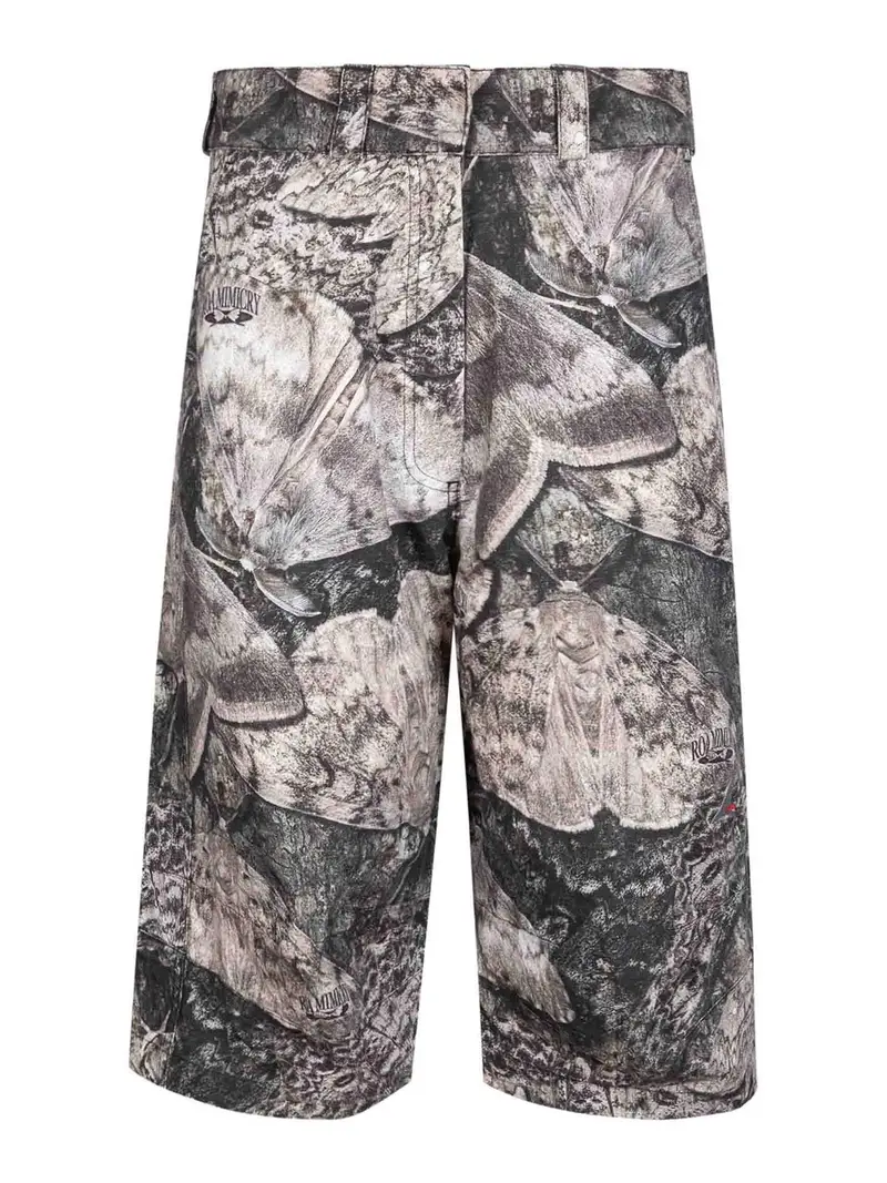 Pantaloni 3/4 con stampa Siera Moth Marrone