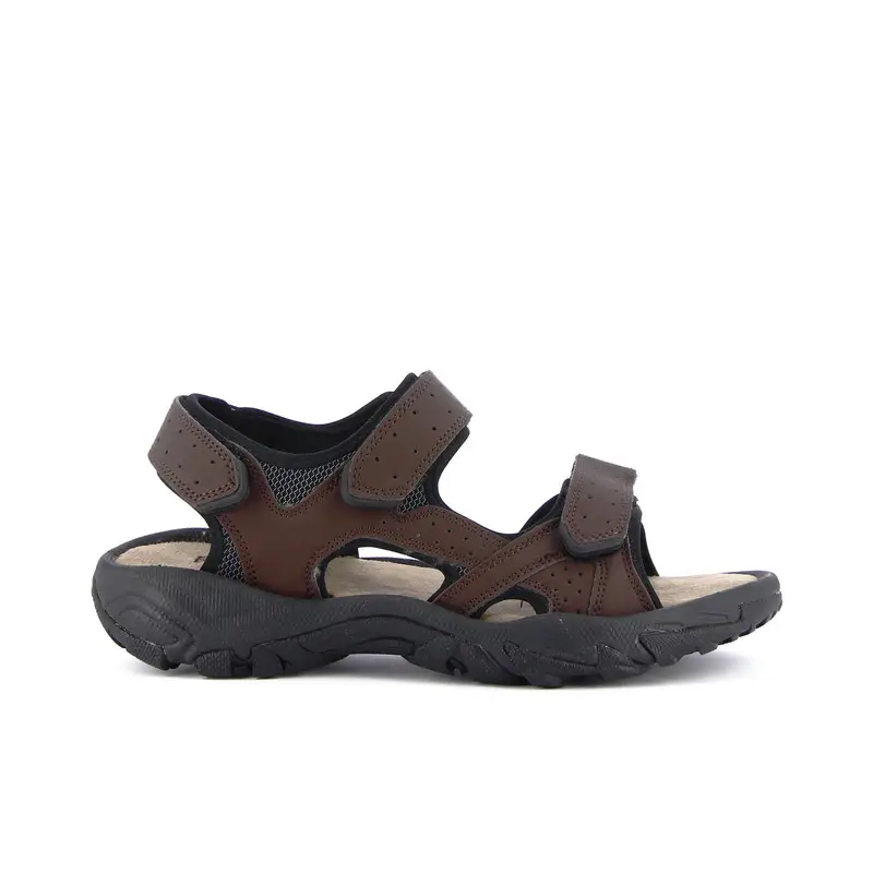Sandali marroni con velcro
