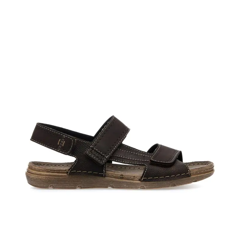 Sandali marroni con velcro