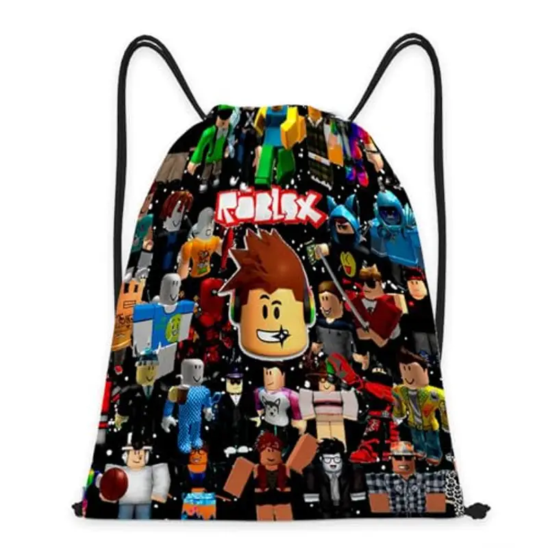 Rob-lox sacca sportiva?Rob-lox sacca palestra?Rob-lox sacchetta sportiva?Rob-lox Zaino con coulisse?Rob-lox Sacca Bambino?Adatto a ragazzi e ragazze
