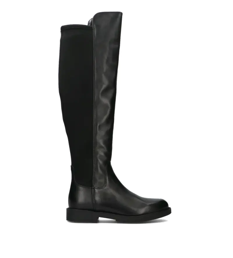 Stivale donna nero in pelle Vario