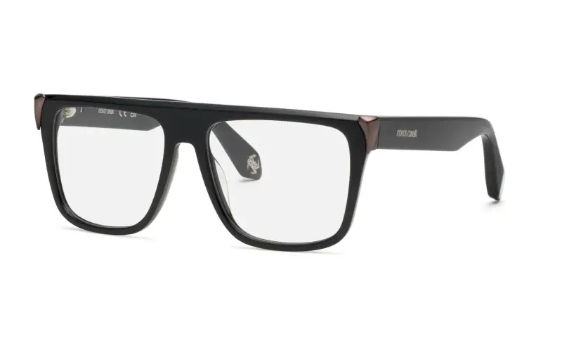 Roberto Cavalli Montature da vista Donna in acetato nero squadrate