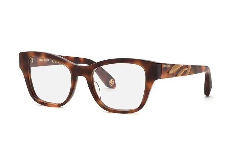 Roberto Cavalli Donna VRC025M 02BV Montature da vista Acetato Havana  Squadrata