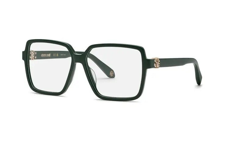 Roberto Cavalli Donna VRC050M  0D80 Montature da vista Acetato Verde  Squadrata