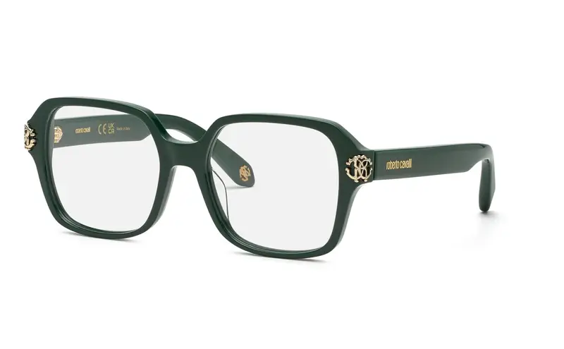Roberto Cavalli Donna VRC074M  0D80 Montature da vista Acetato Verde  Squadrata