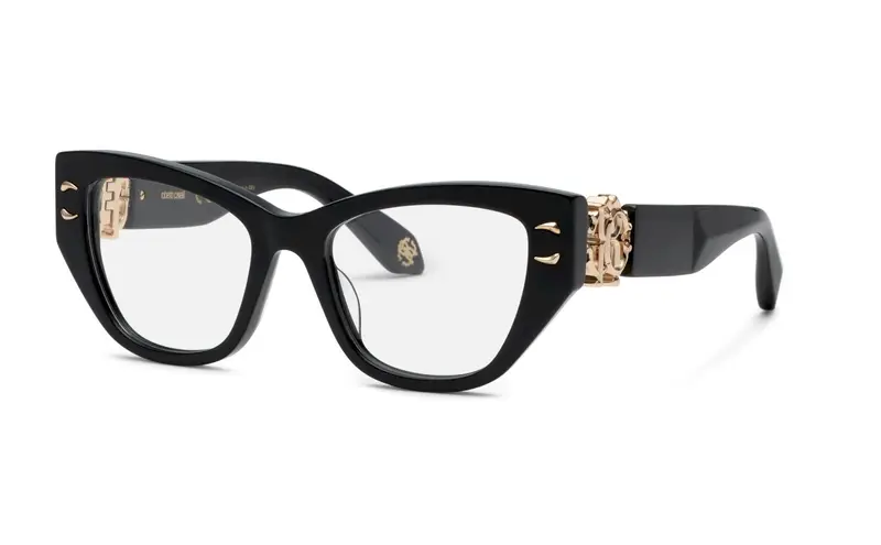 Roberto Cavalli Donna VRC075M  700 Montature da vista Acetato Nero  Cat Eye