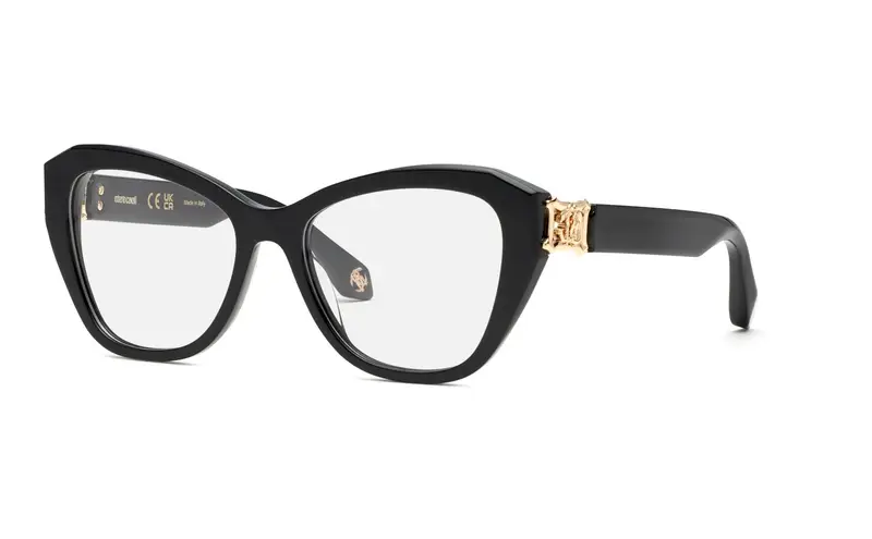 Roberto Cavalli Donna VRC099  700 Montature da vista Acetato Nero  Geometrica