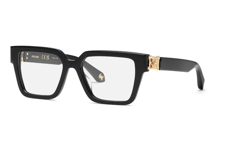 Roberto Cavalli Donna VRC100  700 Montature da vista Acetato Nero  Geometrica