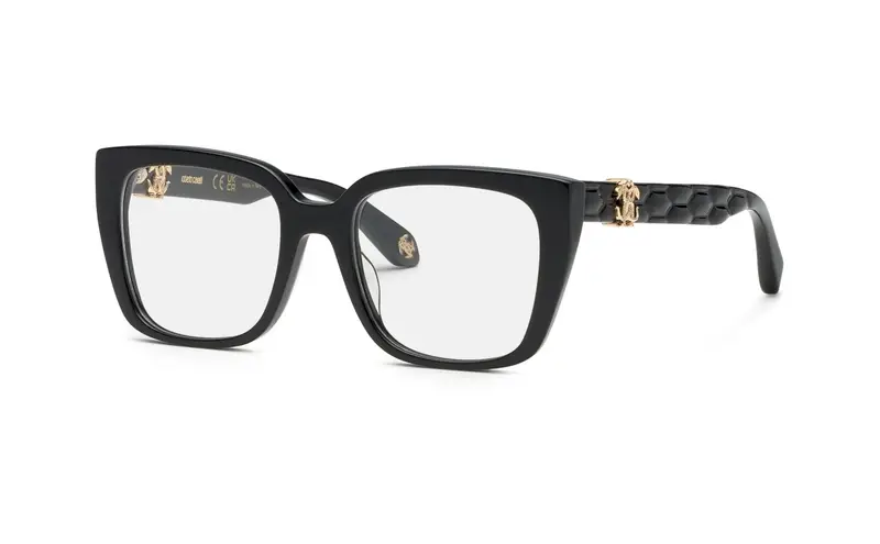 Roberto Cavalli Donna VRC106M  700 Montature da vista Acetato Nero  Farfalla