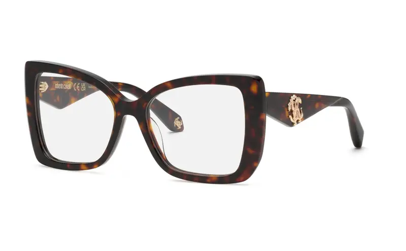 Roberto Cavalli Donna VRC111  743 Montature da vista Acetato Havana  Farfalla