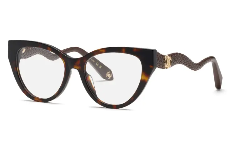 Donna VRC118M 0743 Montature da vista Acetato Havana Farfalla