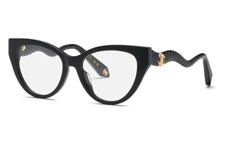 Roberto Cavalli Donna VRC118M  700 Montature da vista Acetato Nero  Farfalla