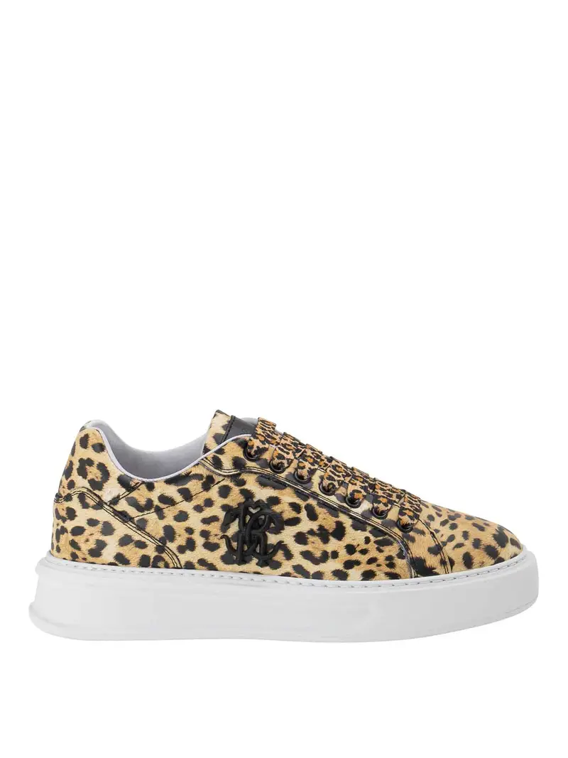 Sneakers con logo laterale Animalier
