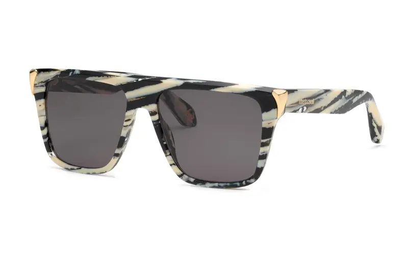 Roberto Cavalli Unisex SRC094M  0AHH Occhiali da sole Acetato Multi-colore Fumo Squadrata Normale