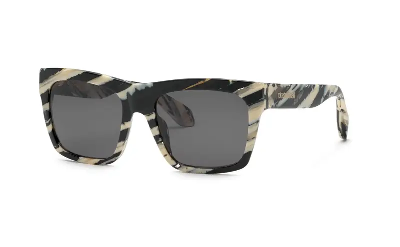 Roberto Cavalli Unisex SRC126M  09NN Occhiali da sole Acetato Nero Fumo Squadrata Normale
