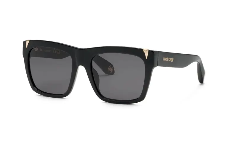 Roberto Cavalli Unisex SRC126V  700Y Occhiali da sole Acetato Nero Fumo Squadrata Normale