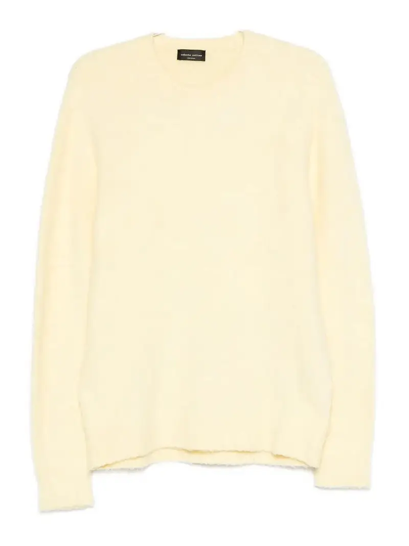 Girocollo Garzato Pressato Giallo