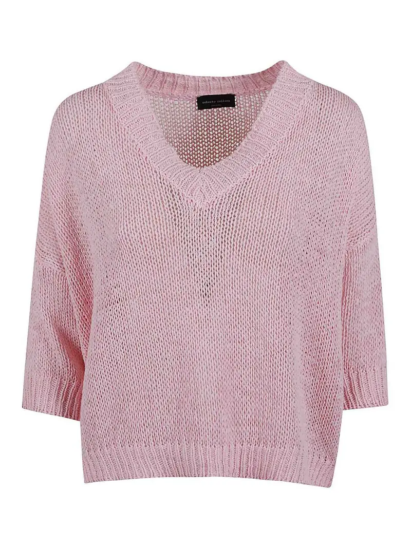 Maglia In Misto Cotone Rosa