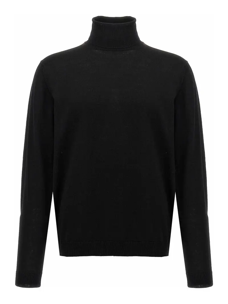 Maglione a dolcevita di lana Nero