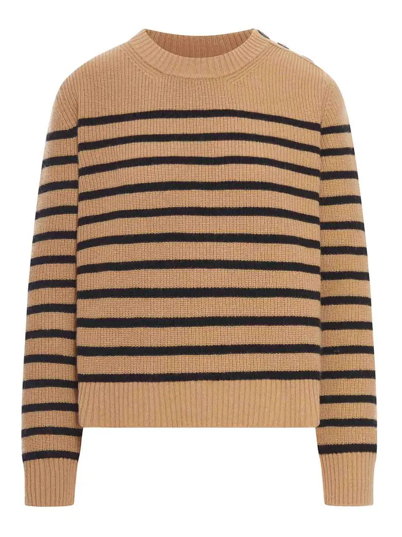 Maglione in lana girocollo Color Carne E Neutri