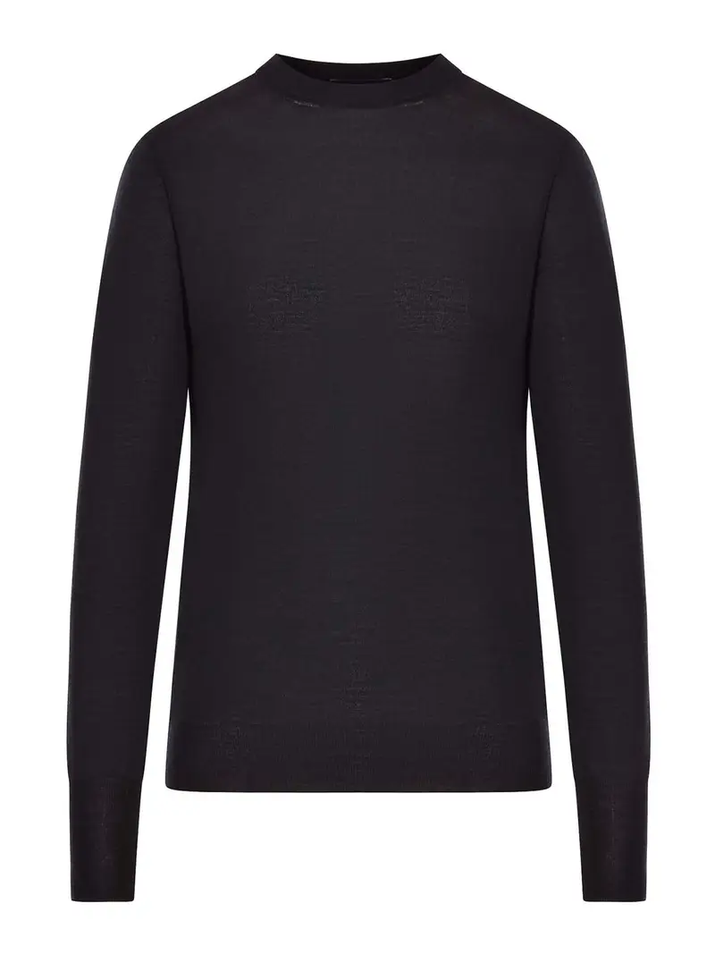 Maglione in lana girocollo Nero