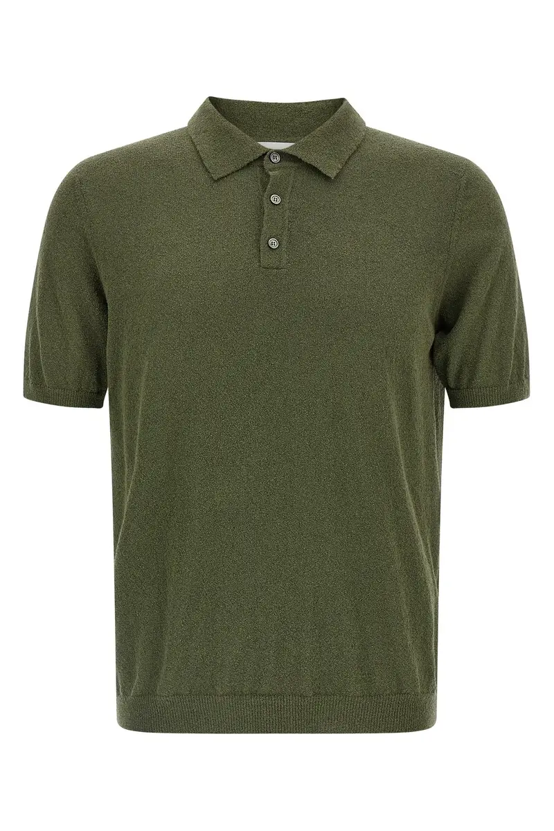 Polo Effetto Spugnoso Verde