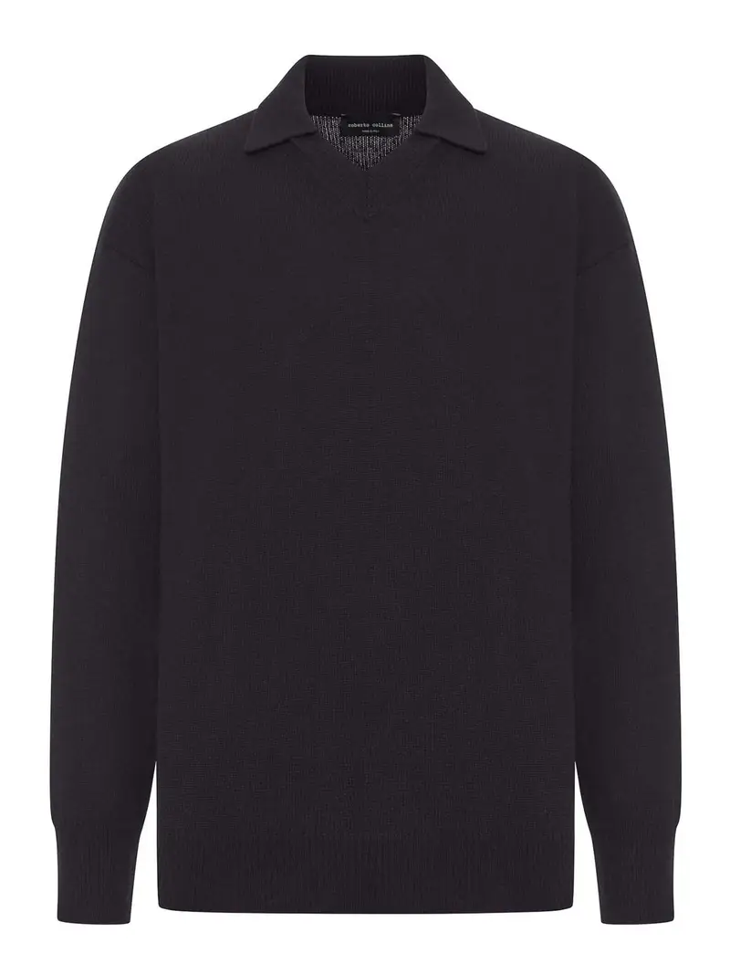 ROBERTO COLLINA Polo Nero 3866841