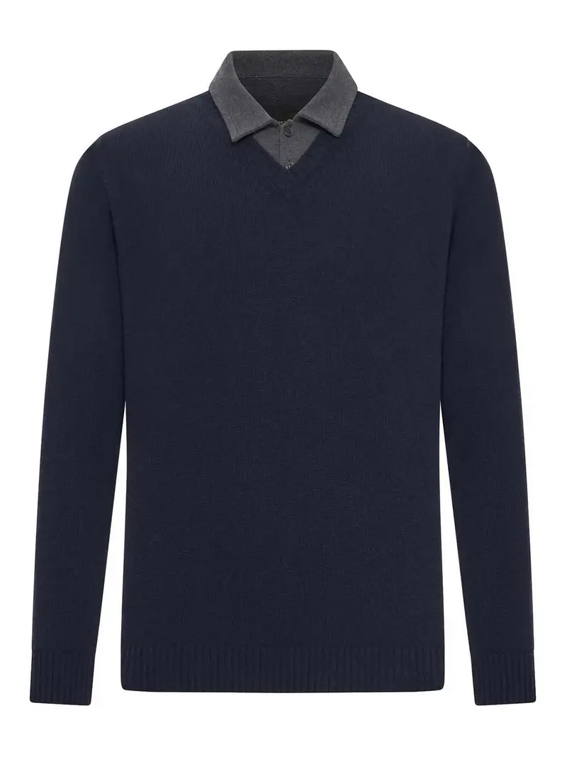 ROBERTO COLLINA Polo Blu 4126108