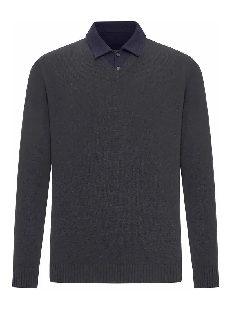 ROBERTO COLLINA Polo Grigio 4074519