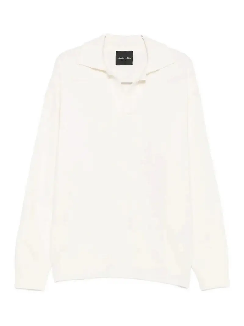 ROBERTO COLLINA Polo Bianco 3856264