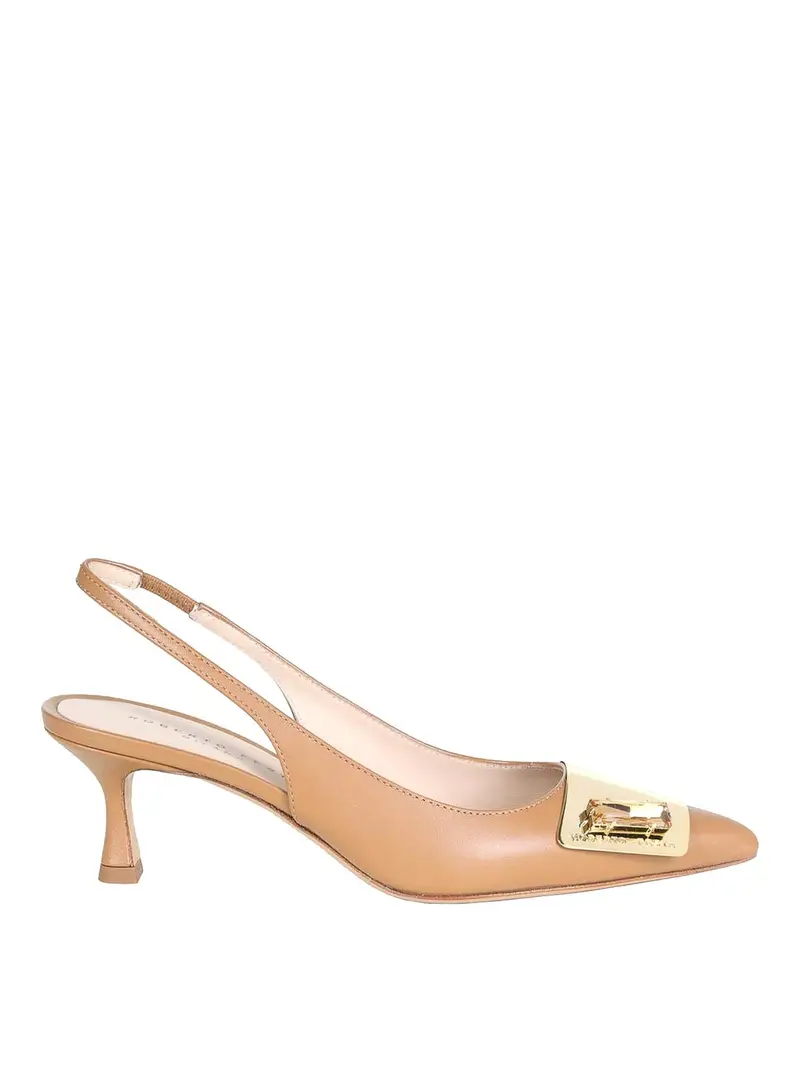 Chanel Slingback In Softy Camel Marrone