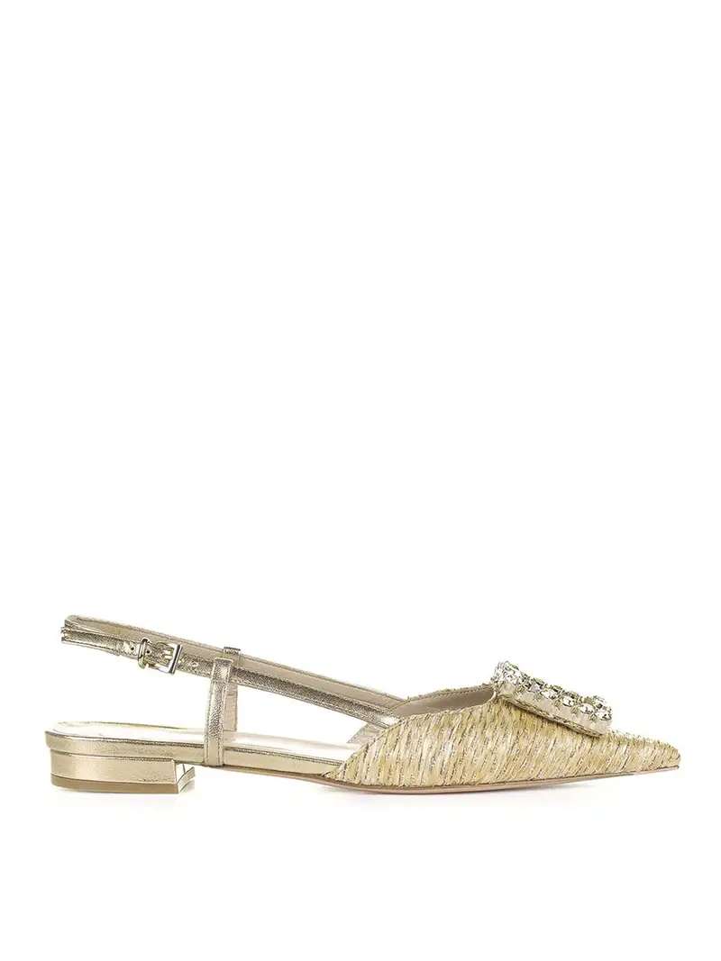 Chanel Slingback Oro